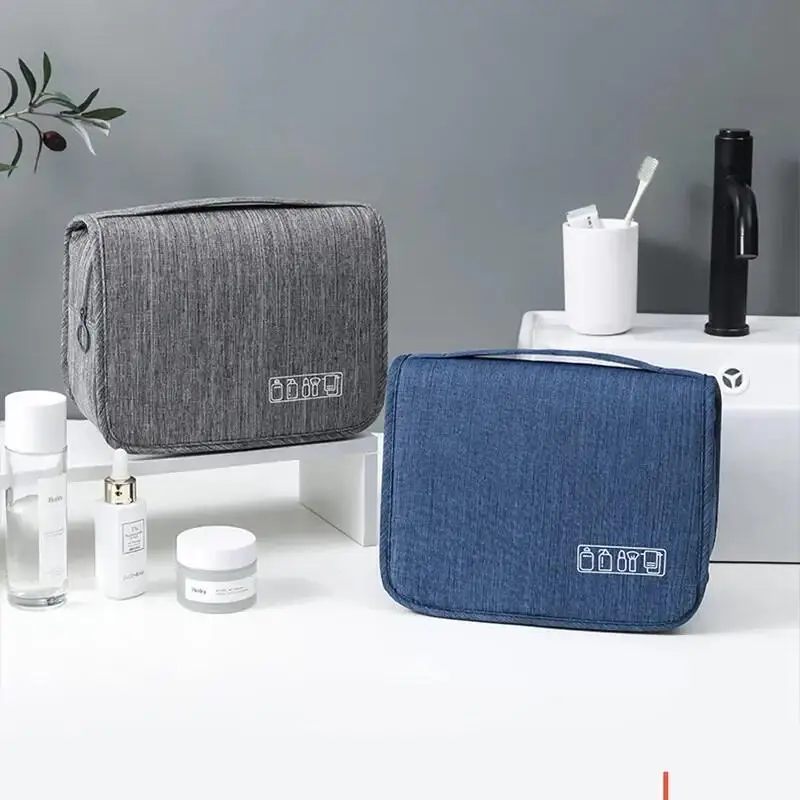 1PC Oxford Fabric Men Business Przenośna pamięć masowa Organizer na przybory toaletowe Damska kosmetyczka Wodoodporna wisząca podróżna kosmetyczka
