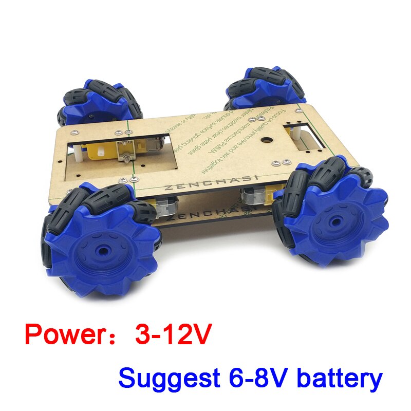 Goedkoopste Mecanum Wiel Omni-Directionele Robot Car Chassis Kit Met 4 Stuks Tt Motor Voor Arduino Raspberry Pi Diy speelgoed Delen