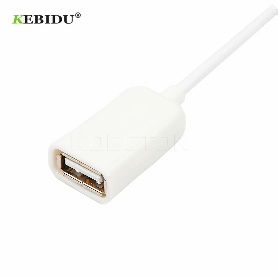 Kebidu pvc material usb 2.0 hane till hona förlänga förlängningsadapter kabel sladdförlängare för pc laptop vit fasion