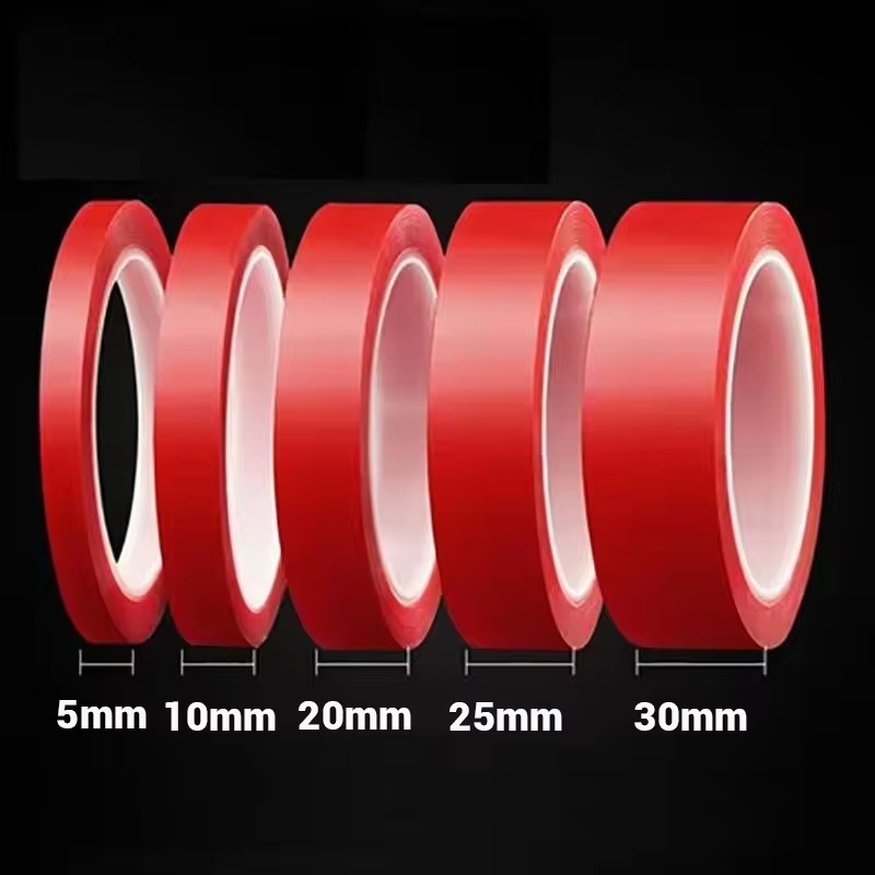extra starkes doppelseitiges Klebeband, Acryl, transparent, keine Spuren, robustes Klebeband für Zuhause, Büro, Auto, feste Aufkleber