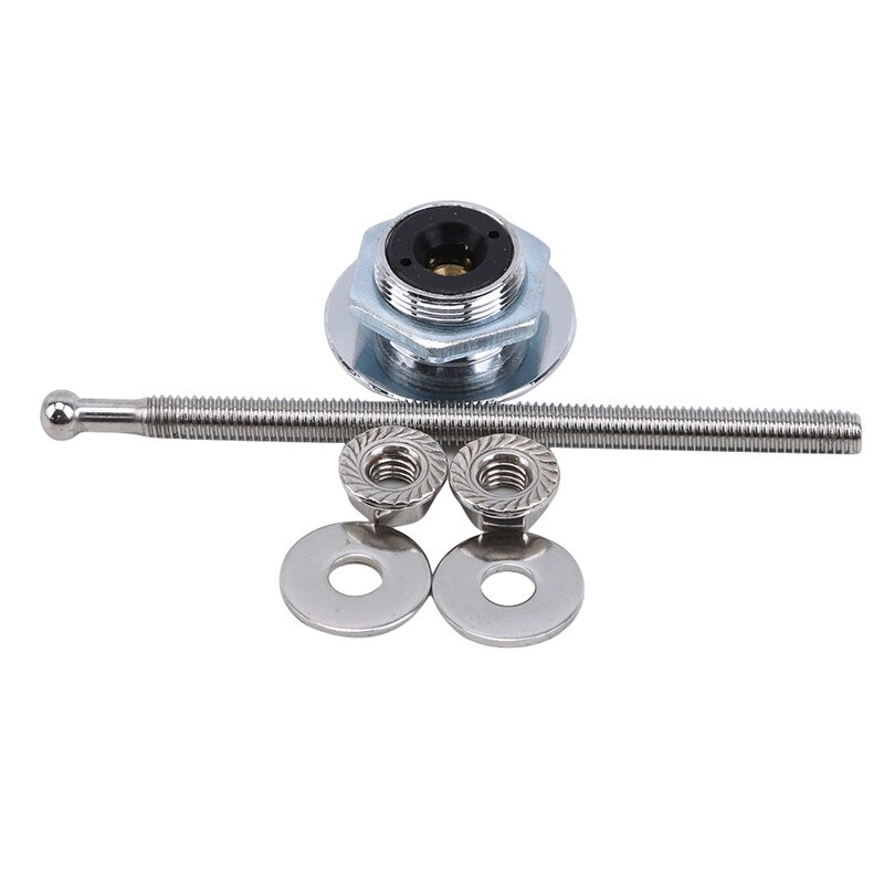 Universal Push Button Billet Hood Pins Lock Clip Kit Engine Bonnets Lock Aluminum Car Engine Cover Lock: Silver long