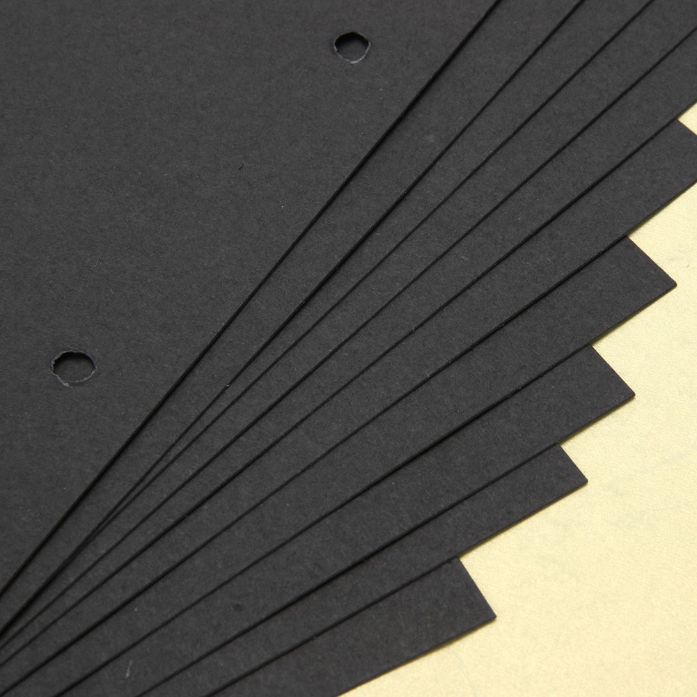 Extra Lakens Voor 18X26 Cm Diy Fotoalbum 10 Vellen Plakboek Ambachten Inner Lakens Zwarte Kaart handgemaakte Binnenpagina 'S