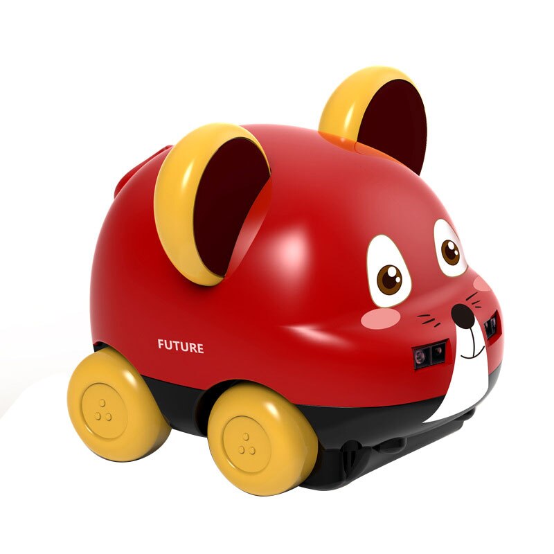 Coche teledirigido de dibujos animados para bebés y niños, Control remoto inductivo, detección de gestos, función de obstáculos automática, Mouse Eagle: Red