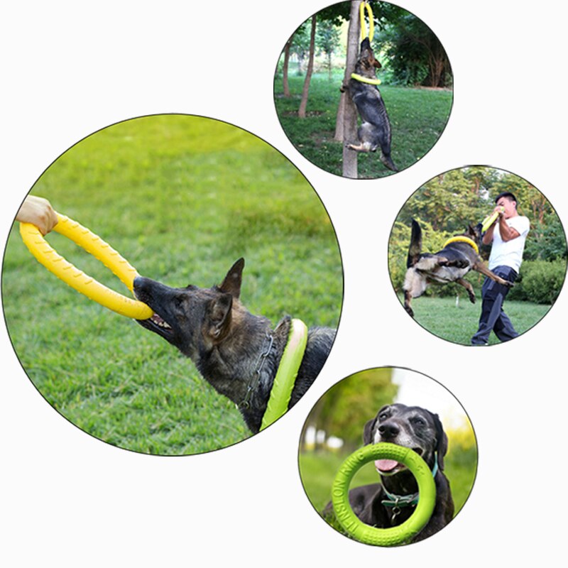 Haustier Fliegenden Scheiben Hund Ausbildung Ring Abzieher Beständig Biss Schwimm Hund spielzeug Interaktive Spiel Spielen Produkte Liefern