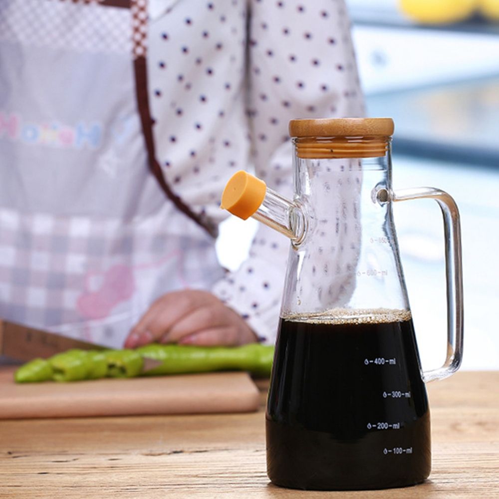 1Pcs Glass Storage Bottles Soy Sauce Container Baking Oil Dispenser Condiment Bottle Oil Bottle Kitchen Tools