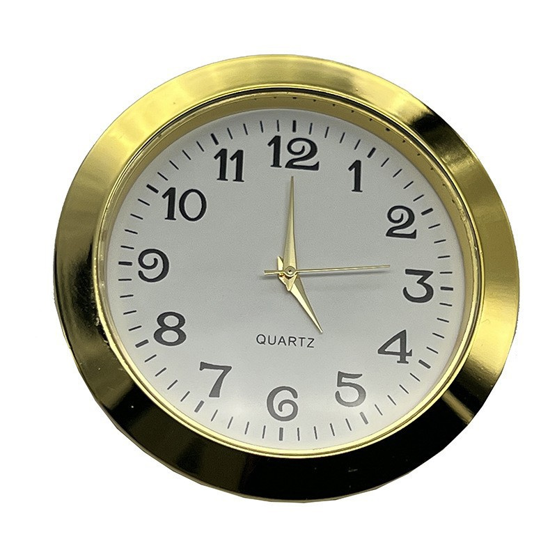 55mm Quartz Watch Clock Head Tongue & Groove Crafts Alloy Watch Clocks Head Round Dial Quartz Wall Clock watches Accessories: Coffee