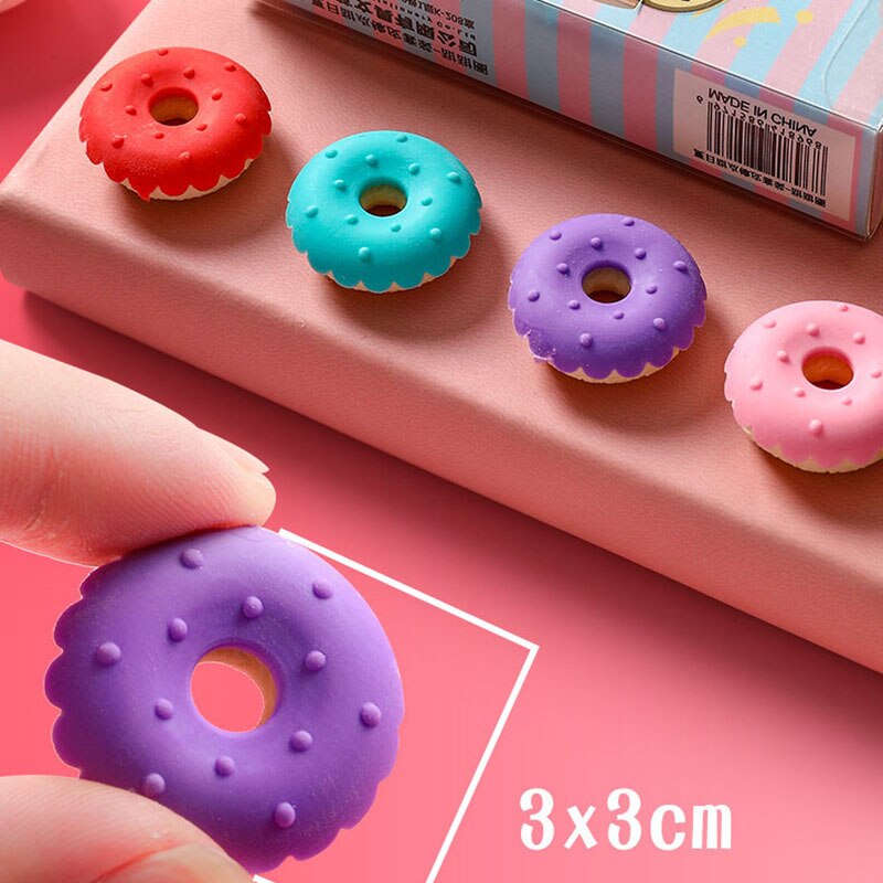 1 sztuk Kawaii lody pączki lizak odpinany gumka gumka dla dzieci prezent narzędzie robić korekcji szkoła papiernicze kreatywny prezent: Donuts 1szt losowy