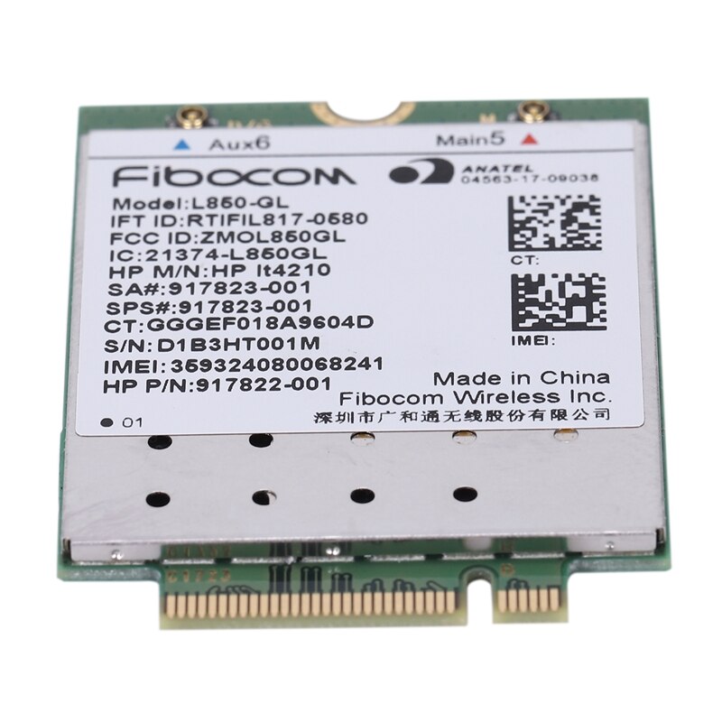WIRCARD L850-GL LT4210 FDD-LTE TDD-LTE 4G moduł 4G SPS 917823-001 dla 430 440 450 G5 zeszyt