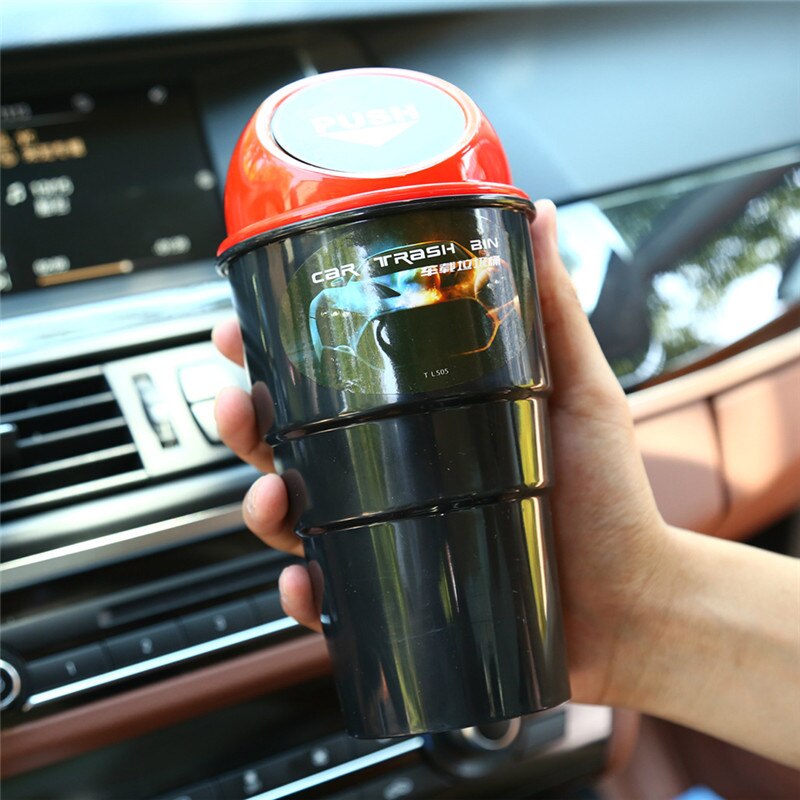 Poubelle de rangement pour voiture | Support de Gargage, accessoires universels de seau de stockage pour Automobile poubelle de voiture, boîte de rangement automatique