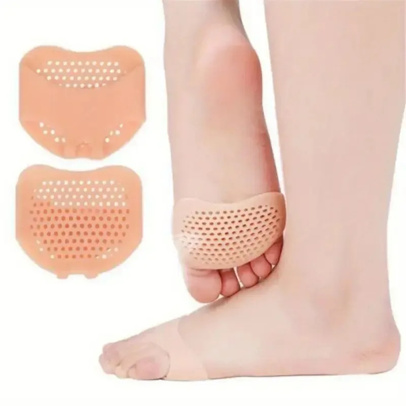 2/4/6pcs Silicone Metatarsal Pads, Toe Separation Foot Pads, Orthopedic Foot Massage Insoles, Forefoot Socks, Foot Care Tools