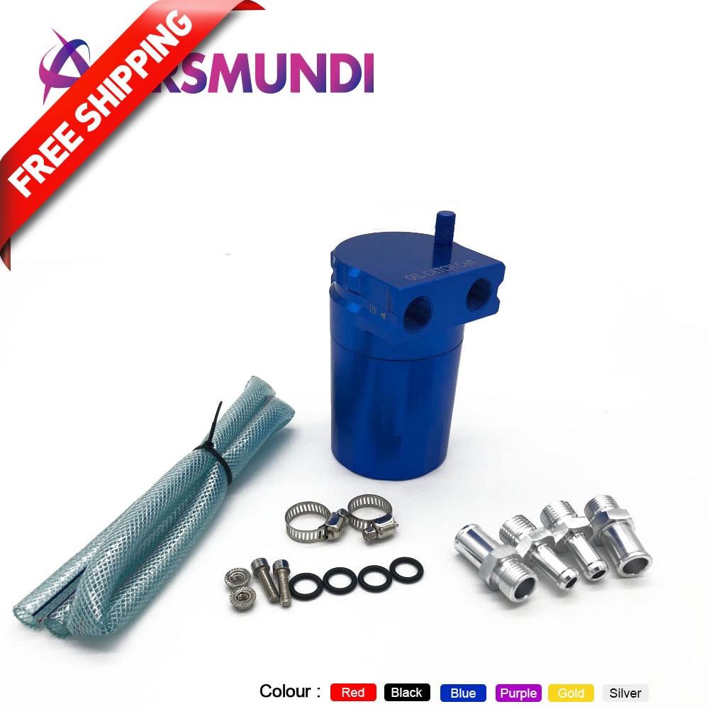 300ml Aluminum Baffled Car Oil Catch Tank Can Reservoir Universal Oil Catch Tank Cans