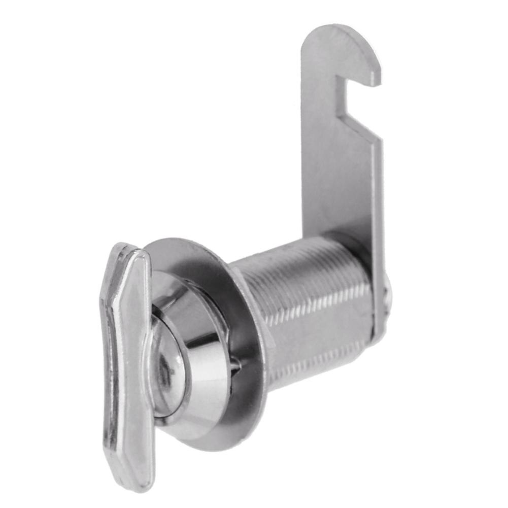 Lock Core Keyless Cam Mailbox Lock Twisted Hand Lock Marine Kabinet Deurslot Toolbox Vitrinekast Hand Schroef Lock: Silver 30mm