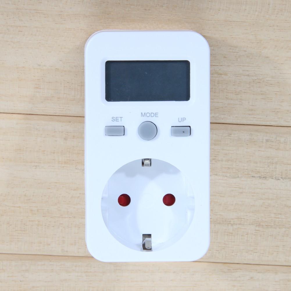 Digital Meter Socket Electric Energy Meter Analyzer Electronic Measuring Outlet Socket Usage Monitoring Socket EU Plug AU Plug: EU Plug