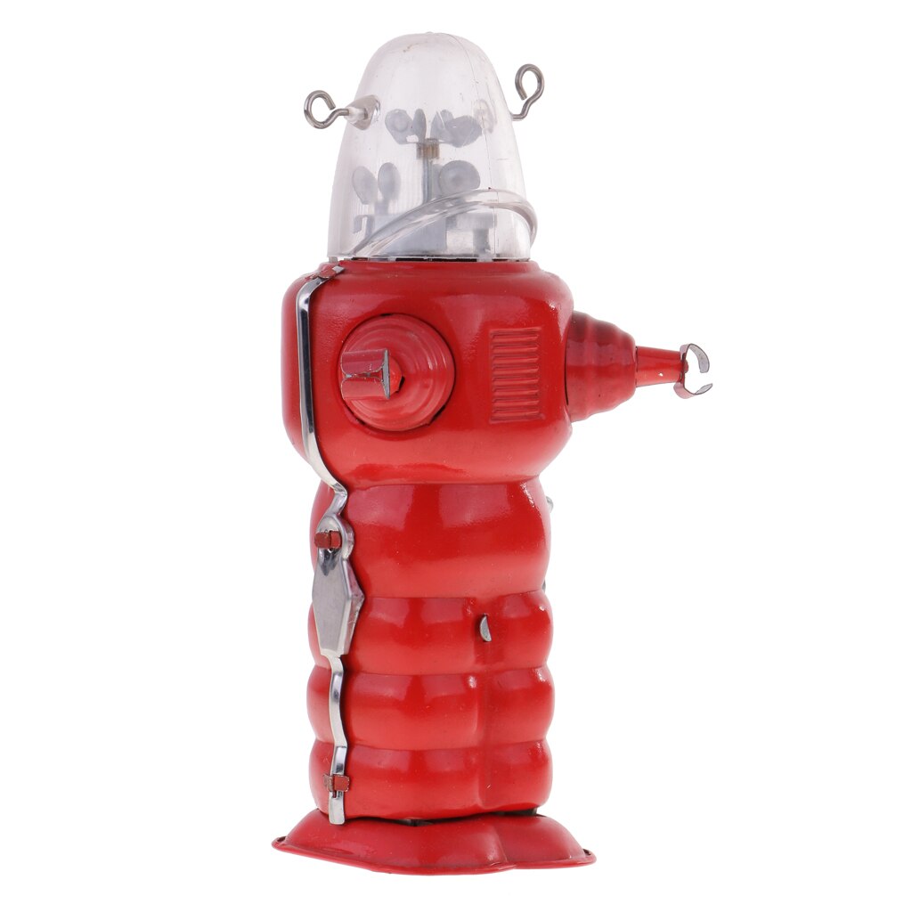 17cm / 6inch Hand-cranked Mechanical Robot Planet Tin ROBOT Collectibles