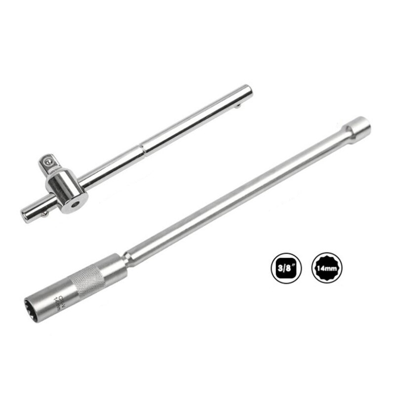 517A 3/8-inch Drive Magnetic Spark Plug Socket Set Universal Joint Removal Tool