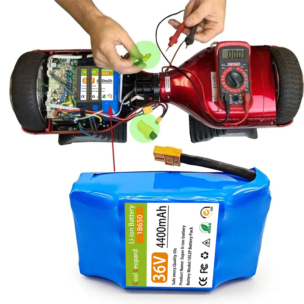 Original 36V 4400/6000mAh 10S2P Lithium-Ion Battery For Self-Balancing Suspension Plate Unicycle - High Capacity Power Supply