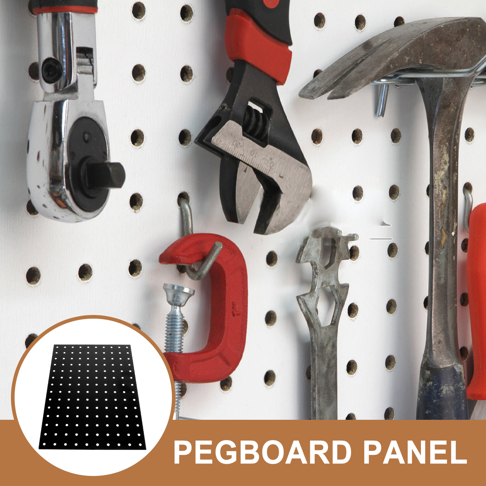 Metal Perforated Pegboard Wall Panel Tool Organization Iron Organizer