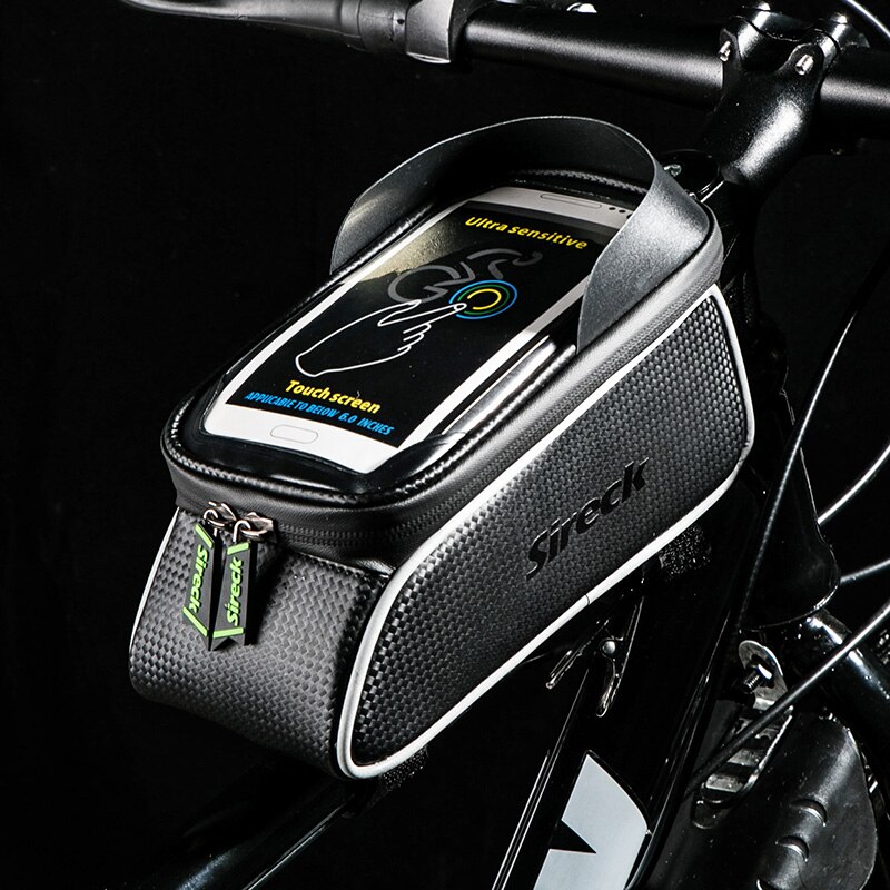 Sireck 6.0 Inch Waterdichte Road Mtb Fiets Telefoon Houder Fiets Stuur Smart Mobiele Telefoon Houder Cyclus GPS Stand Ondersteuning: S020-1BK