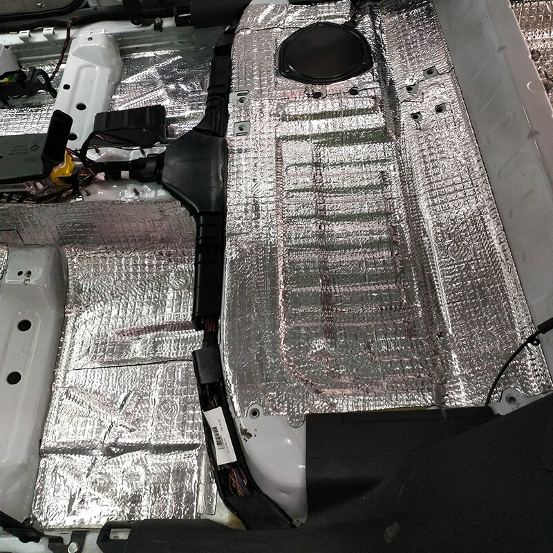100 cmx50cm 5mm/7mm/10mm/20mm Trittschalldämmung Aluminium Folie matt Auto Tonne Wärme isolierung Baumwolle Haube Motor- Firewall Auto Zubehör
