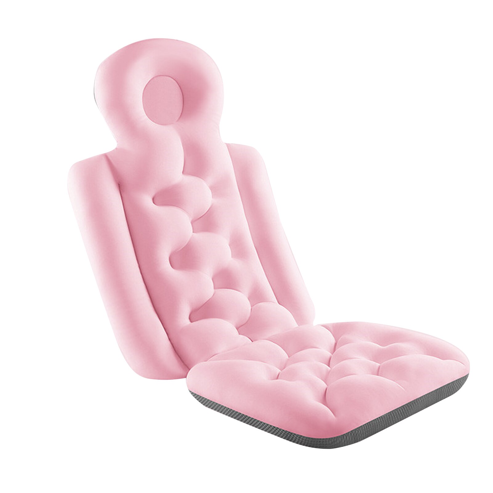 Bathtub Pillow Back Support Bath Cushion Full Body Shoulder For Head Home Neck Ergonomic Non Slip Spa Soft Bathroom: Pink L