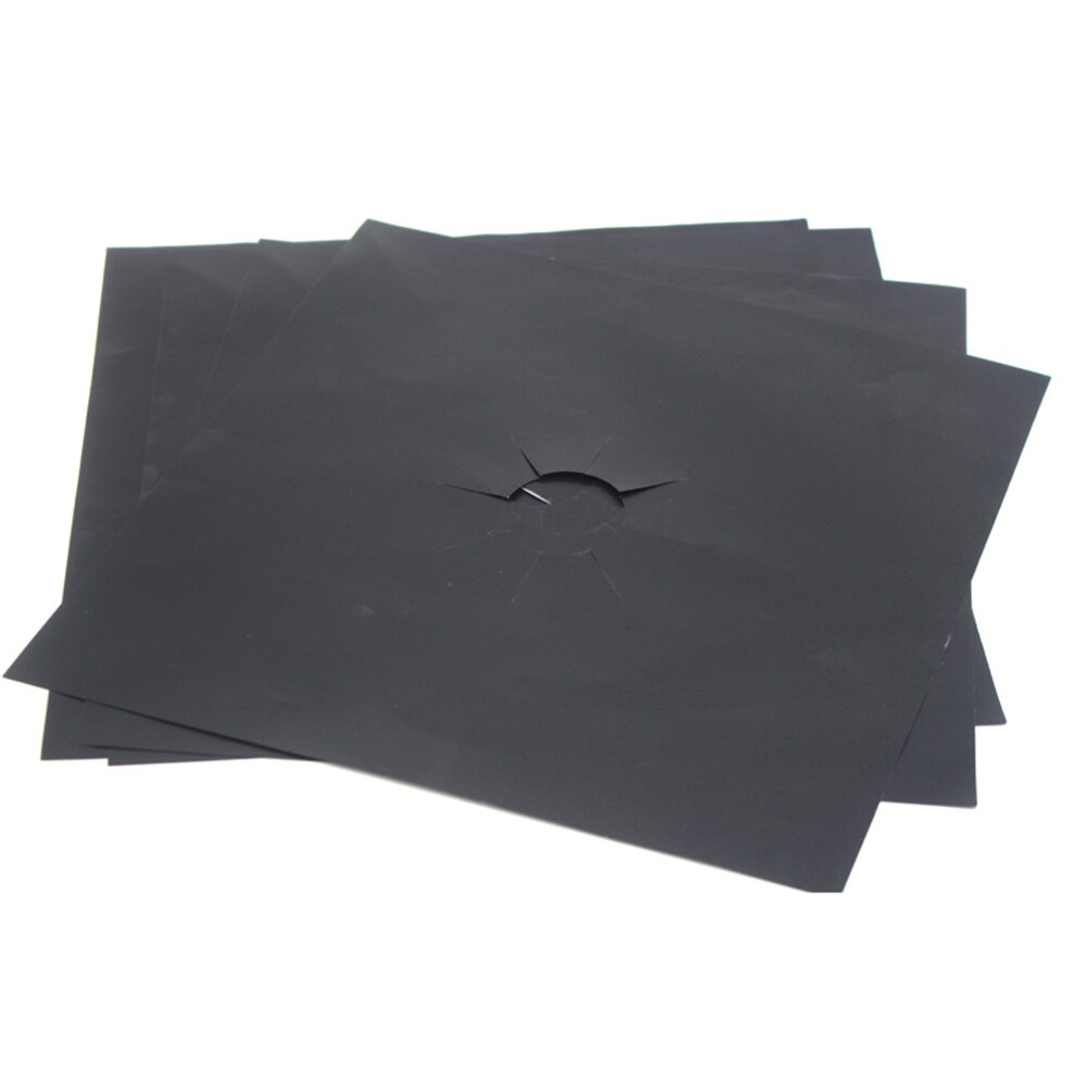 4 st universal ugnsfodral gashäll skyddsplattor fyrkantiga värmebeständiga brännare spisskydd tvättbar återanvändbar dyna 27 x 27cm