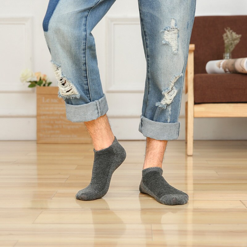 Dippu's no-show bomullsstrumpor korta tubstrumpor lågtoppade fritidsstrumpor studenters strumpor kammad bomull för kvinnor: C mörkgrå