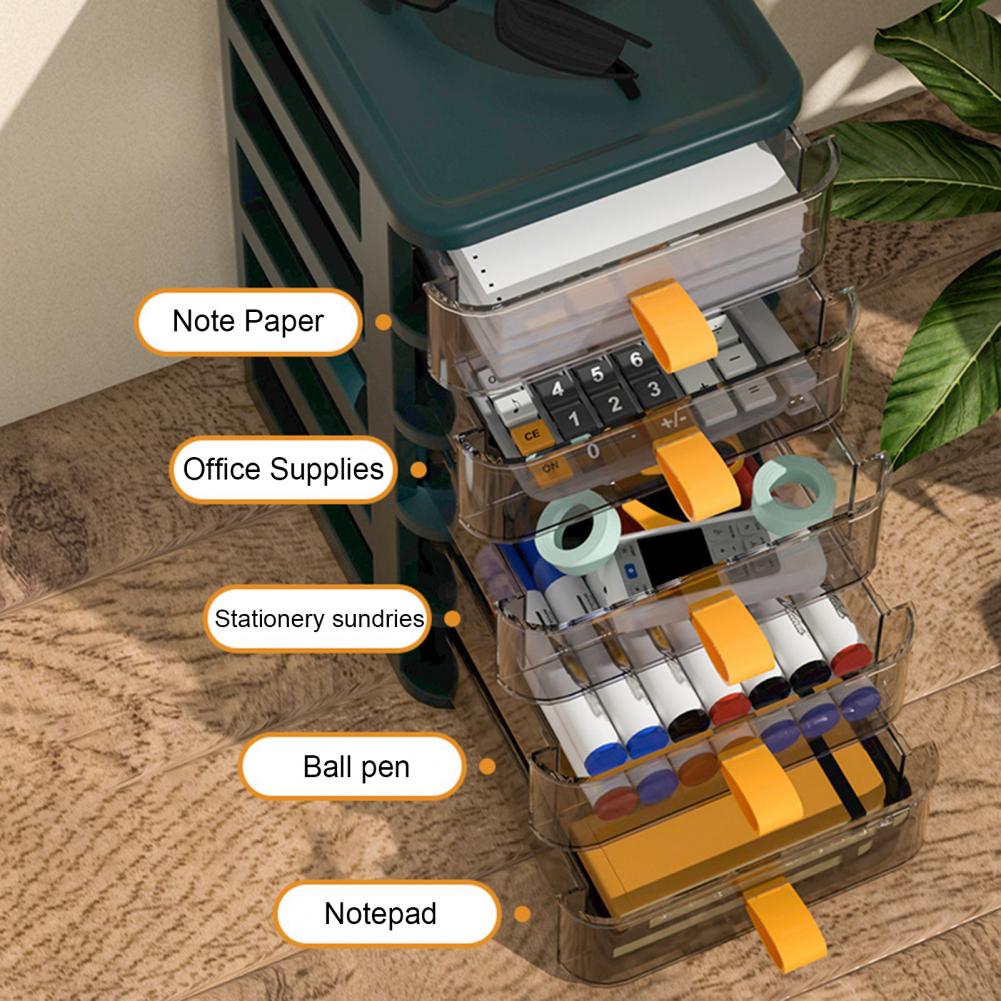 Multi-functional Desktop Storage Box Multi-layer Makeup Cosmetic Drawer Space Saving Plastic Storage Drawers Desktop Organizer