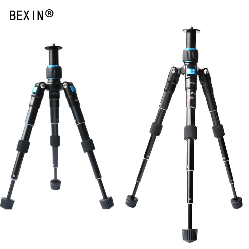 Bexin-tripé para câmera de viagem ou alumínio, acessórios para fotografia, pequeno, com cabeça redonda