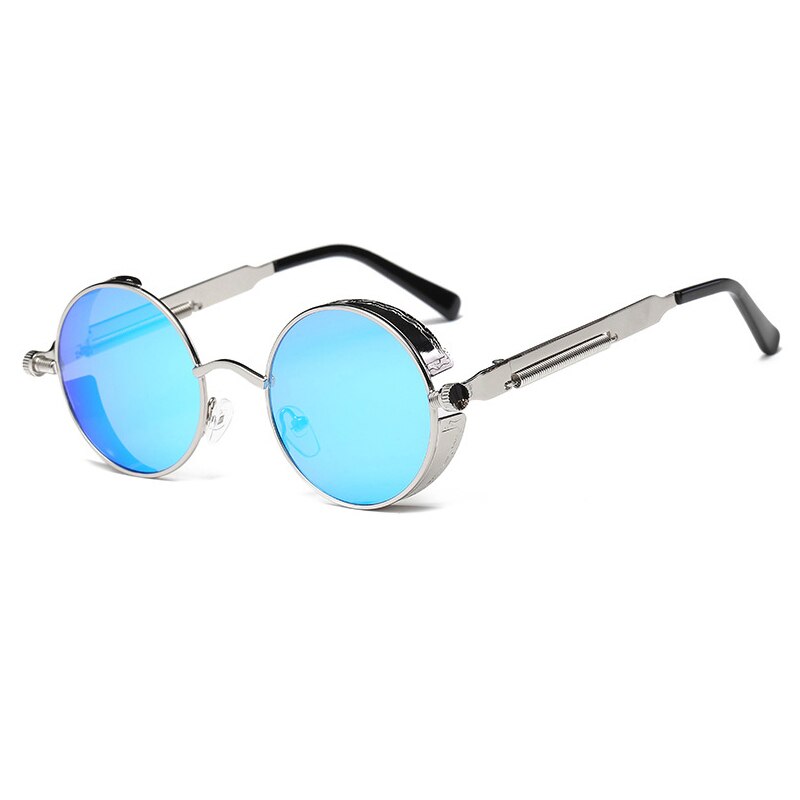 Classic Gothic Steampunk Sunglasses Women Brand Vintage Round Metal Frame Sun Glasses Female Male UV400: 12