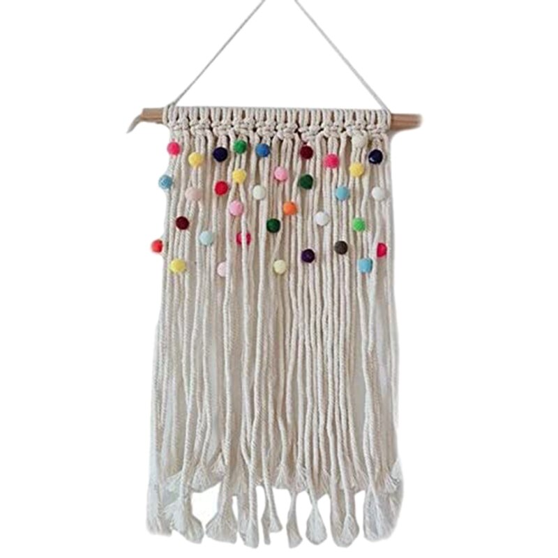 Coloré dentelle tissé tapisserie mur maternelle décoration enfants chambre ornements Boho Style tapisserie fond