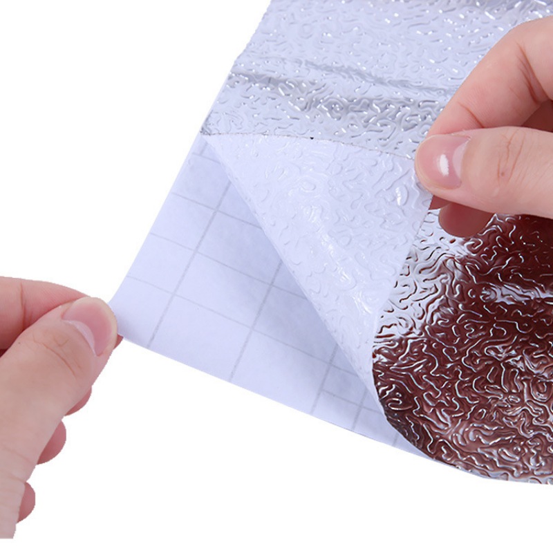 High Temperature Resistant Aluminum Foil Stickers Oilproof Waterproof Self-Adhesive Kitchen Backsplash Wallpapers Stove Sticker