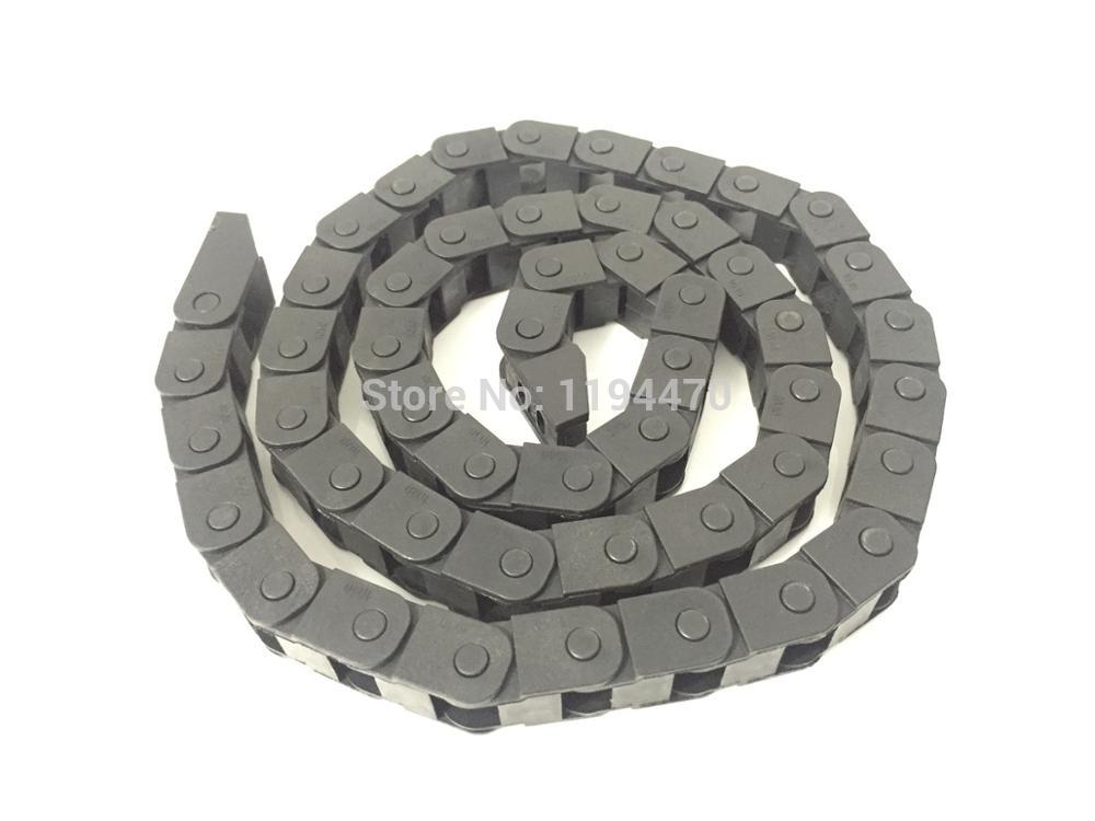 2pcs/Lot 10x10mm R28 Cable Drag Chain Wire Carrier with End Connector 10mm x 10mm L1000mm 40" for 3D CNC Router Machine
