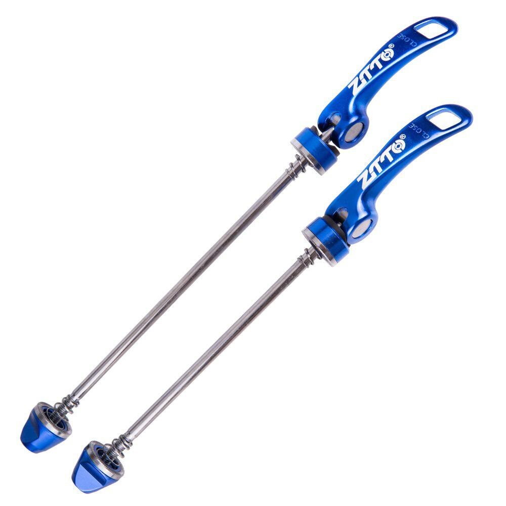 ZTTO Mountain Bike Free Hub Quick Release Lever Bicycle Aluminium Handle Steel Core Rod Riding Accessories Tools: blue