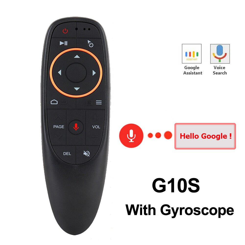 G10 Voice IR Afstandsbediening 2.4Ghz Draadloze Air Mouse G10s Mini Toetsenbord met Microfoon Gyroscoop voor Android TV Box x96 mini T9 H96