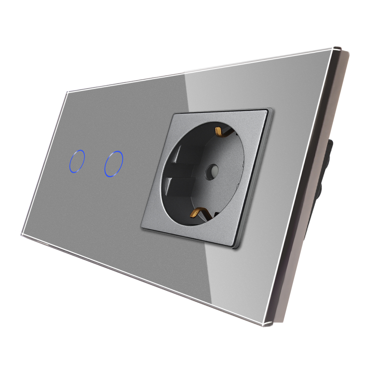 Bingoelec Smart Home Grey Smart Switch and Wifi Socket Power Monitor with Crystal Glass Panel Home Improvement: Pink