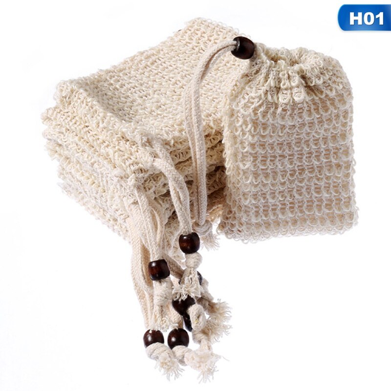 10 teile/satz Seife Sparer Peeling Natürliche Sisal Seife Tasche Beutel für Verlängern Seife Lebensdauer: H01