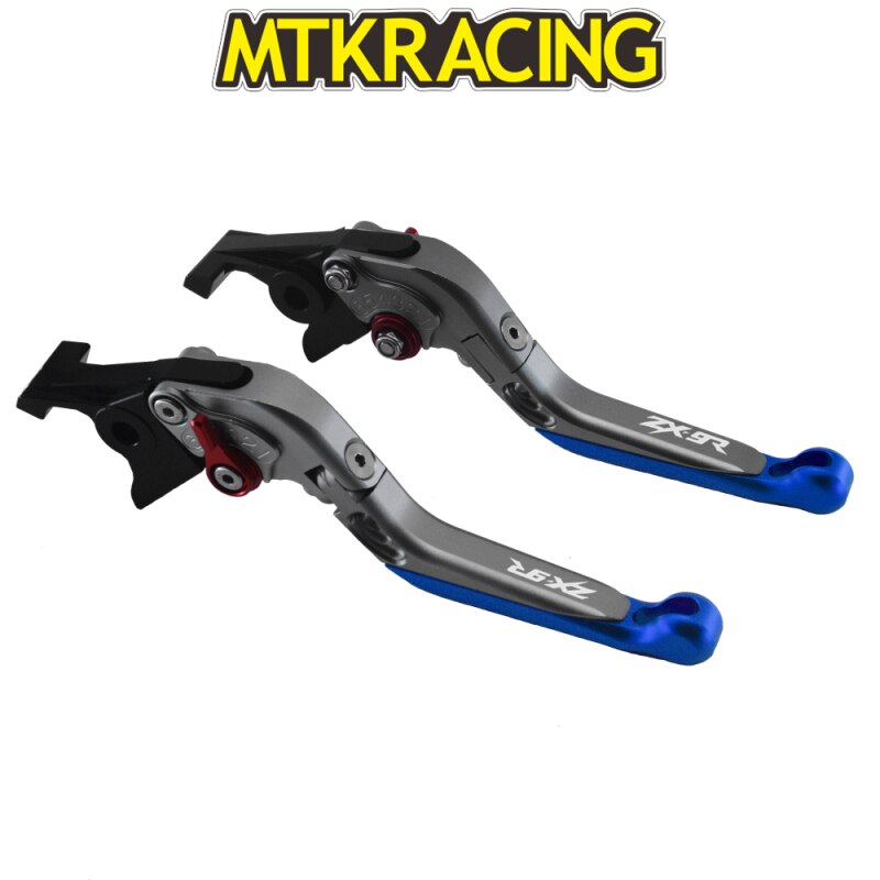 Pour Kawasaki ZX-9R 98-99 zx9r 1998 1999 ZX 9R CNC levier de frein d'embrayage de moto: Blue