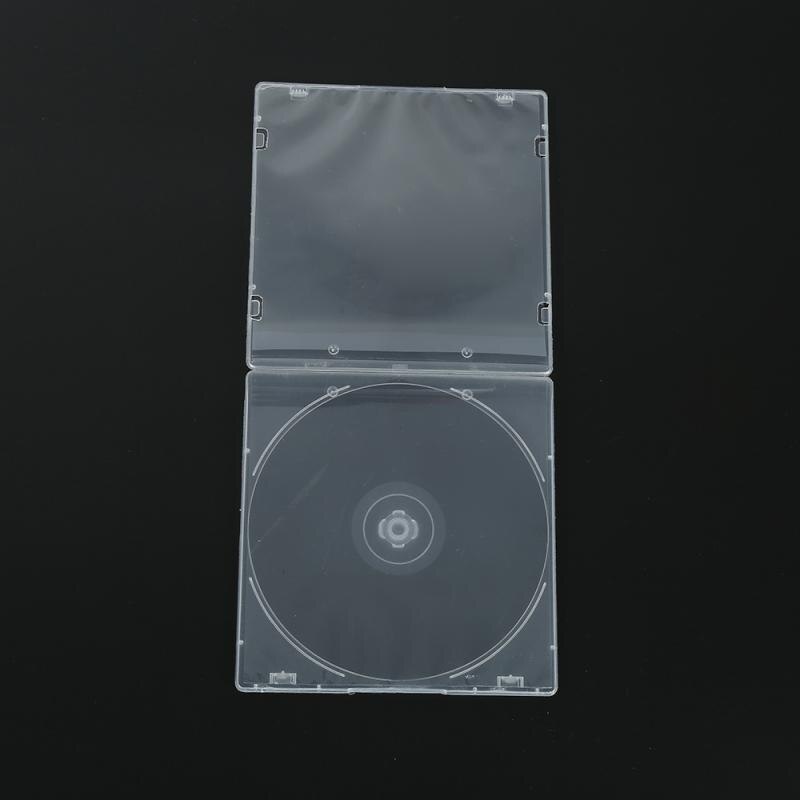 1Pc Dvd Storage Case Cd Case Box 5.2Mm Transparant Clear Cd Dvd Gevallen Houder Opslag Harde Box Organizer duurzaam TXTB1