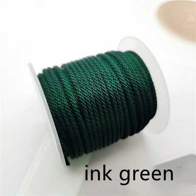 Cuerda de maíz de de 2,5mm, hilo tejido a mano para collar, pulsera, línea de joyería, bricolaje: Transparente