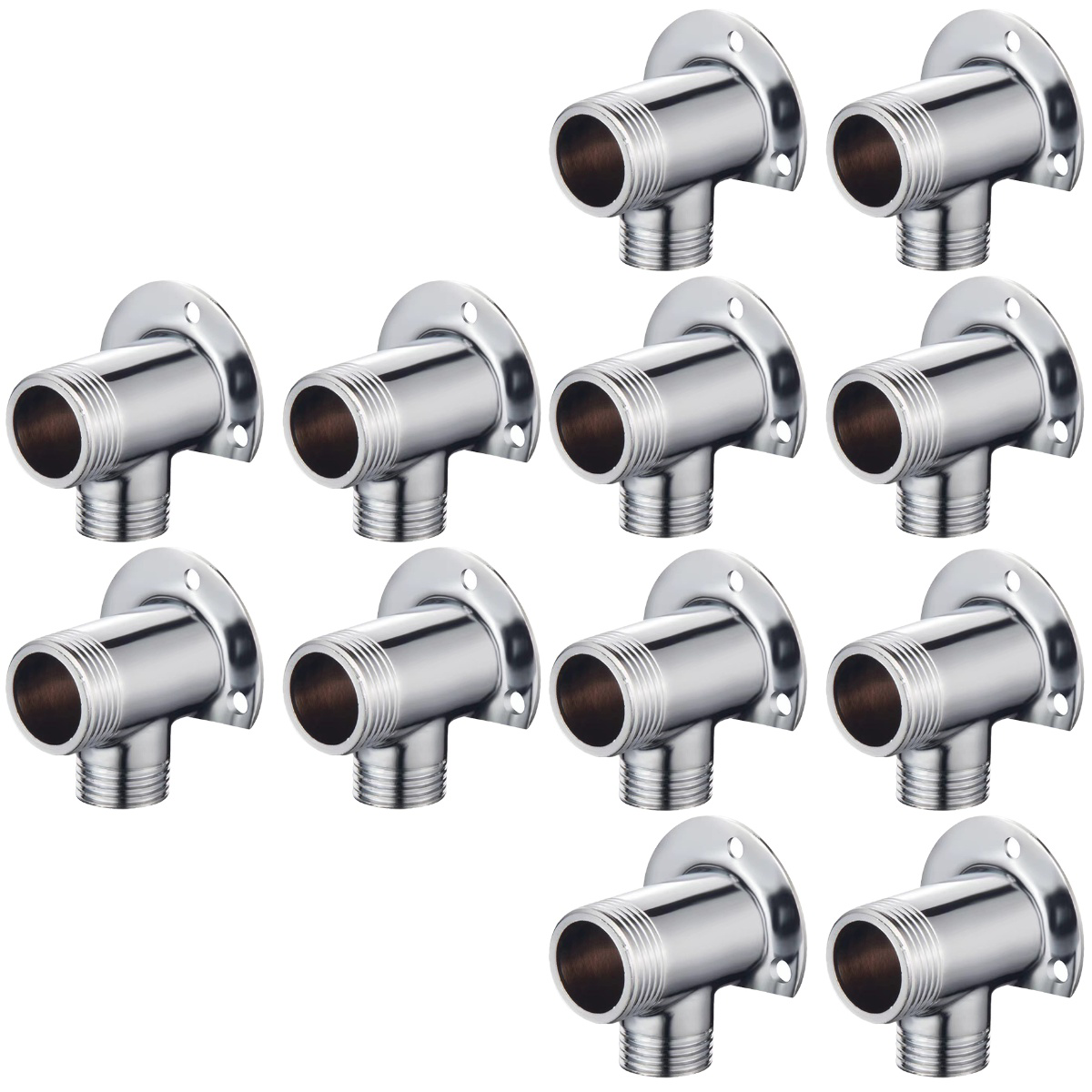 12 pcs Alloy Shower Concealed Installation To Surface Installation Base Fittings Joint