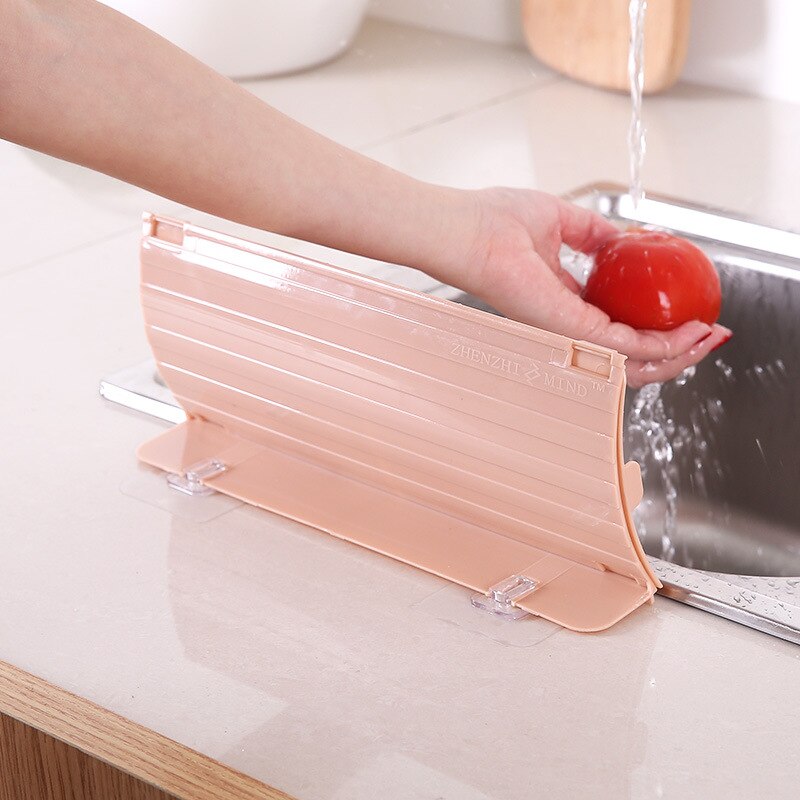 Huishouden Keuken Zuignap Type Splash Guard Water Wastafel Verstelbare Flap Water Barrière Olie-proof Splashproof Baffle K1631 J