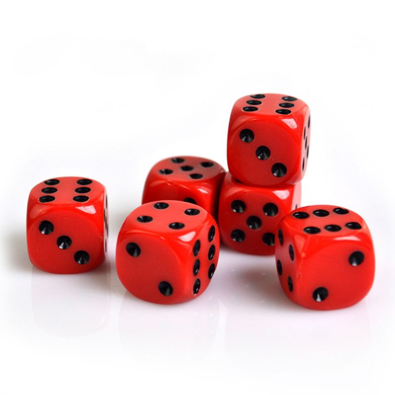 Cube de jeux de société avec sac en velours, 24, pièces/ensemble, 16mm, Point de coin rond, noir, rouge, jouet amusant