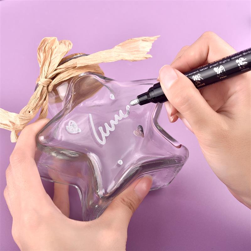Rotulador de espejo, rotulador plateado, espejo artístico, pintura de resina artesanal, espejo, acabado cromado, accesorios metálicos para manualidades