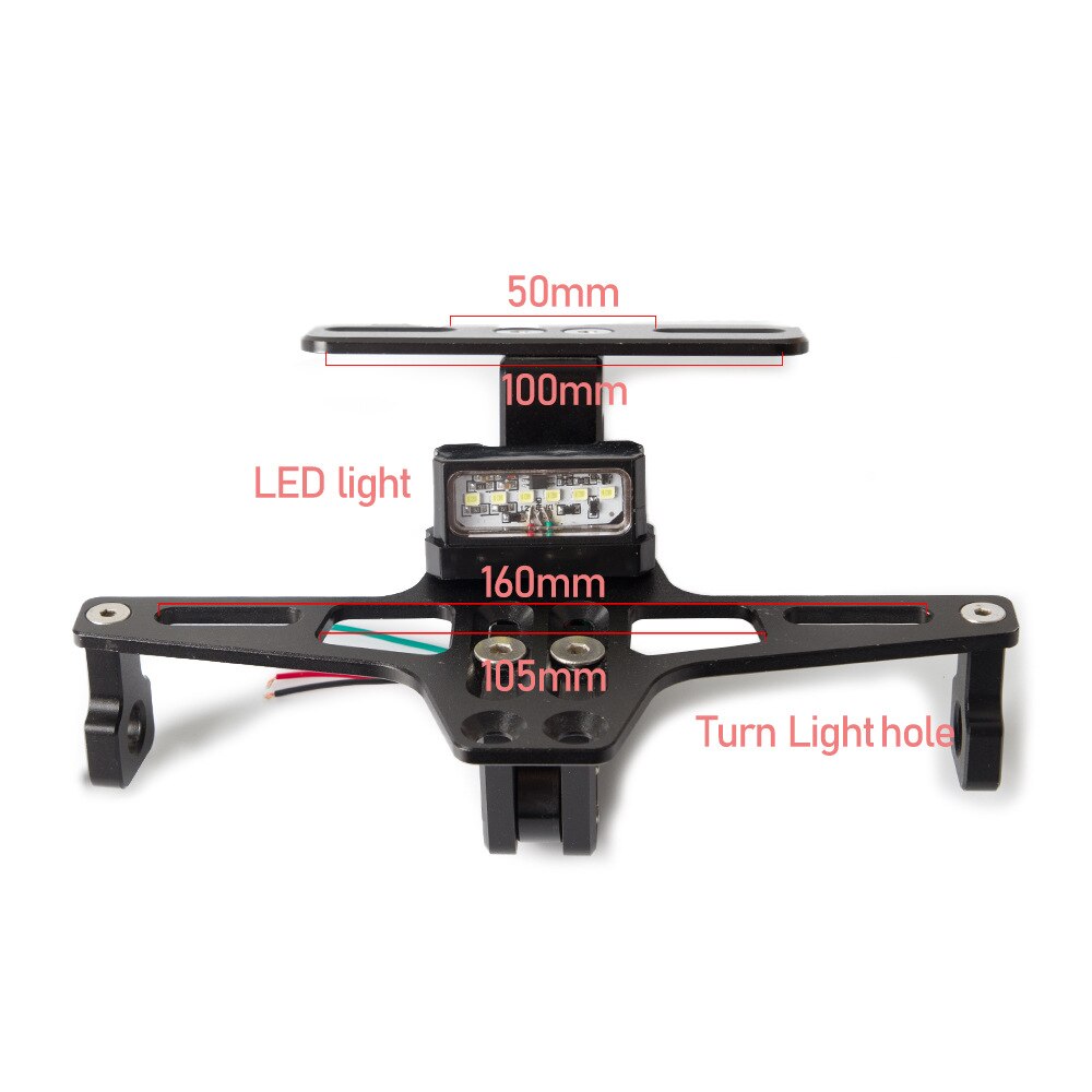 Motorfiets Achter Kentekenplaat Houder En Richtingaanwijzer Voor Honda Kawasaki Z750 Z800 Yamaha MT07 MT09 MT10 R3 r25 T-MAX