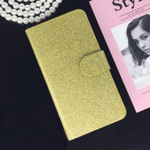 Printing Leather Case for Huawei G Play Mini CHC-U01 Flip Cover for Honor 4C 4 C CHM-U01 CHM-CL00 CHM-UL00 C8818 Phone Cases: Gold