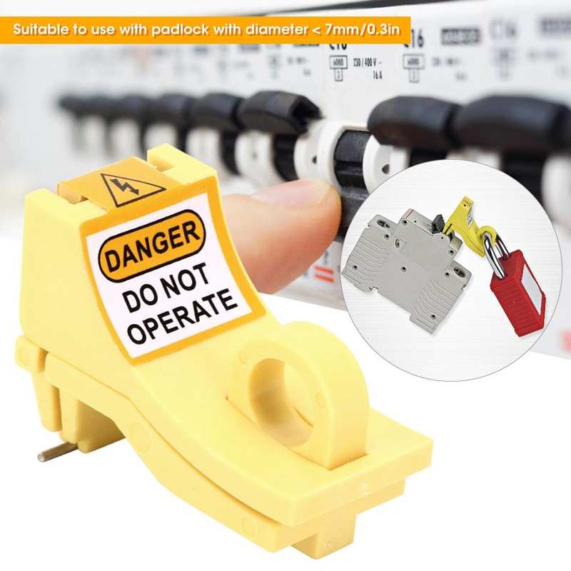 Miniature Circuit Breaker Lockout Outward Pin Security Lock Off Device cerradura electrica