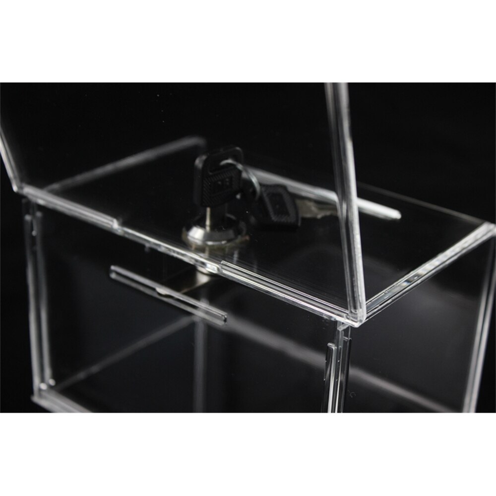 Zähler Acryl Spende Sammlung Kasten Plexiglas Spendensammlung Wohltätigkeit Kasten Mit Keylock Für Kirche Nicht-profitabel Gruppe Wohltätigkeit