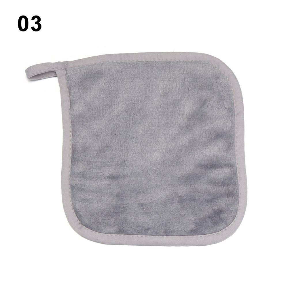 1PC Color Reusable Microfiber Facial Cloth Face Towel Makeup Remover Cleansing Glove Tool Beauty Face Care Pink Towel 3 Styles: 03