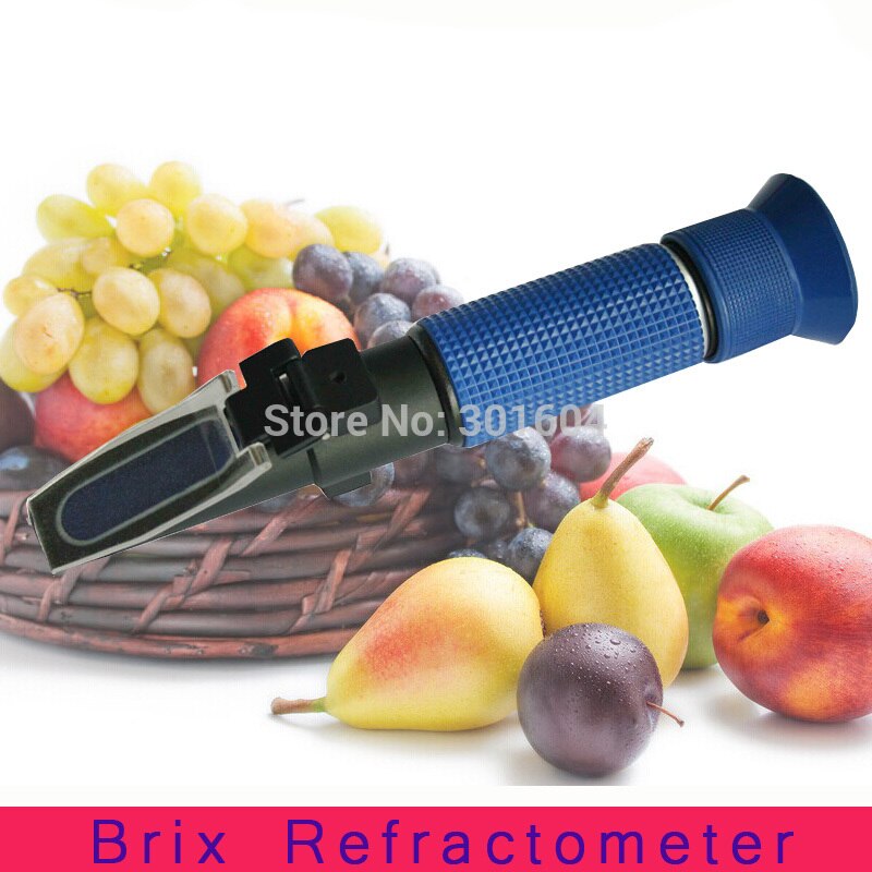 Sinotech hand held fruit suiker refractometer brix 0-50% P-RHB-50ATC plastic materiaal