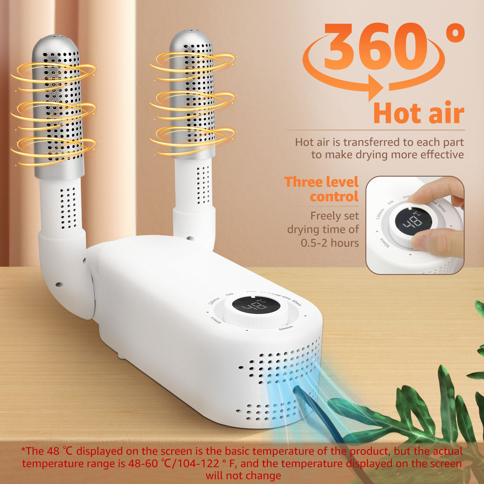 Suszarka robić rękawic bokserskich z inteligentnym timerem Składana suszarka robić rękawic bokserskich 90 ° Składany skutecznie eliminuje nieprzyjemne zapachy dla dzieci i dorosłych